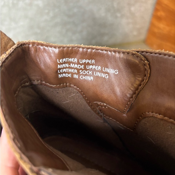 Earth Jericho Almond Brown Leather Boots Womens Size 10B Y2K Super Cool - Picture 10 of 13